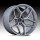 Fuel Flux FC854AX 5-Lug Brushed Platinum Custom Truck Wheels